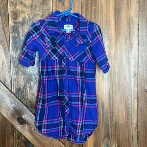 Plaid flannel dress